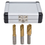 3PCS Weld Cutter Drill Bit High Speed Steel Welding Drill Bit Wear Resistant Weld Cutter Tool - Top-Down View