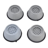 4pcs Washing Machine Pad Shockproof Noise Cancelling Prevent Slip Washer Foot Cushion for Refrigerator Dryer9cm Diameter - Top-Down View