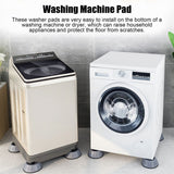 4pcs Washing Machine Pad Shockproof Noise Cancelling Prevent Slip Washer Foot Cushion for Refrigerator Dryer9cm Diameter