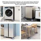 4pcs Washing Machine Pad Shockproof Noise Cancelling Prevent Slip Washer Foot Cushion for Refrigerator Dryer9cm Diameter