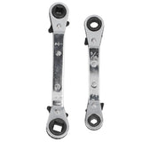 CT122 Refrigerator Ratchet Wrench 1/4 3/16 5/16 3/8 Stainless Steel Wrench Air Conditioner Repair Tool for Household