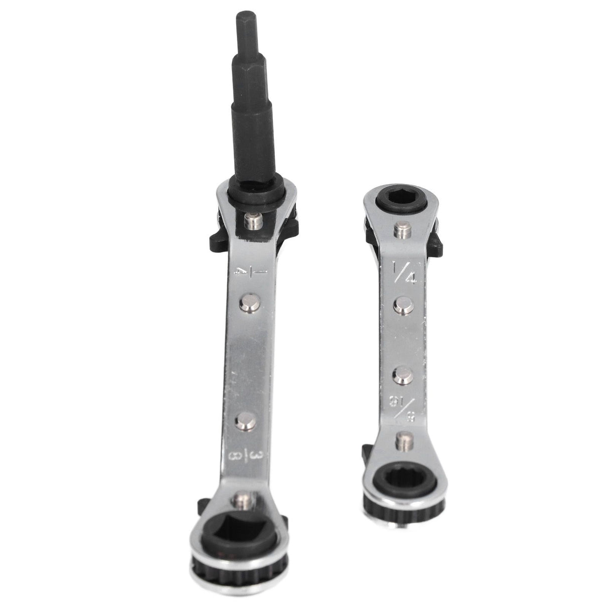 CT122 Refrigerator Ratchet Wrench 1/4 3/16 5/16 3/8 Stainless Steel Wrench Air Conditioner Repair Tool for Household