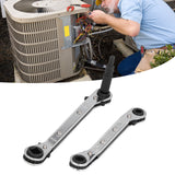 CT122 Refrigerator Ratchet Wrench 1/4 3/16 5/16 3/8 Stainless Steel Wrench Air Conditioner Repair Tool for Household