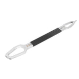 Shaped Wrench Double Ended Multifunctional Universal Unique Ultra Long Design Hardware Hand ToolBlack - Side View