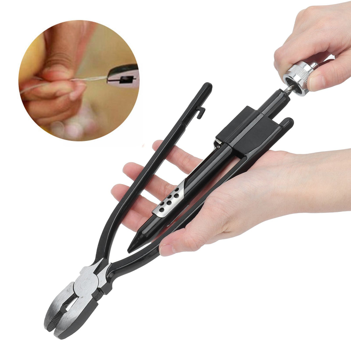 Safety Wire Pliers Fine Workmanship High Hardness High Carbon Steel Small Volume Wire Twisting Pliers9in