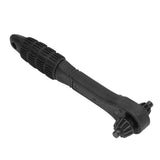 Ratchet Wrench 2 in 1 Black Carbon Steel Multifunctional Quick Drill Chuck Wrench for Universal Electric Drills - Top-Down View