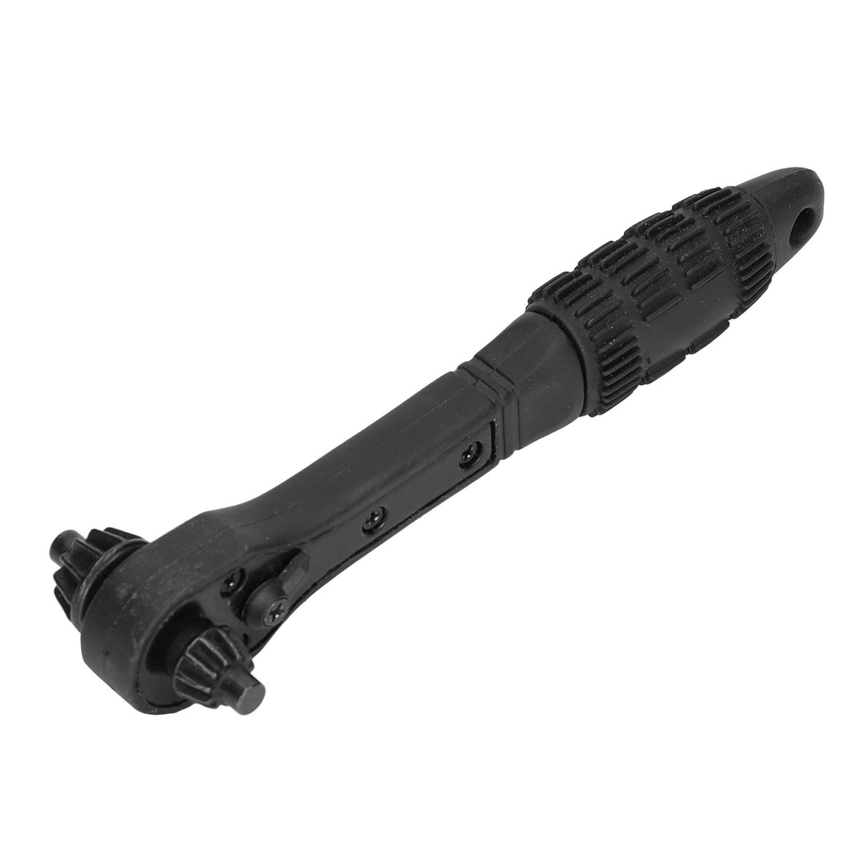 Ratchet Wrench 2 in 1 Black Carbon Steel Multifunctional Quick Drill Chuck Wrench for Universal Electric Drills
