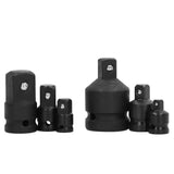 Socket Adapter Set Chrome Tangsten Steel 1 3/4 1/2 3/8 1/4 Drive Impact Adapter for Home Maintenance - Rear View