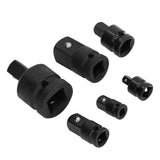 Socket Adapter Set Chrome Tangsten Steel 1 3/4 1/2 3/8 1/4 Drive Impact Adapter for Home Maintenance - Low Angle