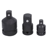 Socket Adapter Set Chrome Tangsten Steel 1 3/4 1/2 3/8 1/4 Drive Impact Adapter for Home Maintenance