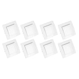8Pcs Single Pole Light Switch 10A/250V Wall Decorative Paddle Rocker Switch European Regulations for House Use