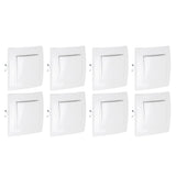 8Pcs Single Pole Light Switch 10A/250V Wall Decorative Paddle Rocker Switch European Regulations for House Use