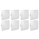 8Pcs Single Pole Light Switch 10A/250V Wall Decorative Paddle Rocker Switch European Regulations for House Use