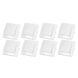 8Pcs Single Pole Light Switch 10A/250V Wall Decorative Paddle Rocker Switch European Regulations for House Use