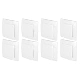 8Pcs Single Pole Light Switch 10A/250V Wall Decorative Paddle Rocker Switch European Regulations for House Use - Close-Up Angle
