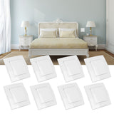 8Pcs Single Pole Light Switch 10A/250V Wall Decorative Paddle Rocker Switch European Regulations for House Use - Extra Image