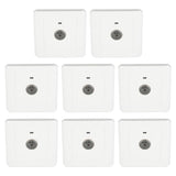 8pcs Concealed Sound Control Switch Light Control Panel for Home Office 250V 10A - Top-Down View