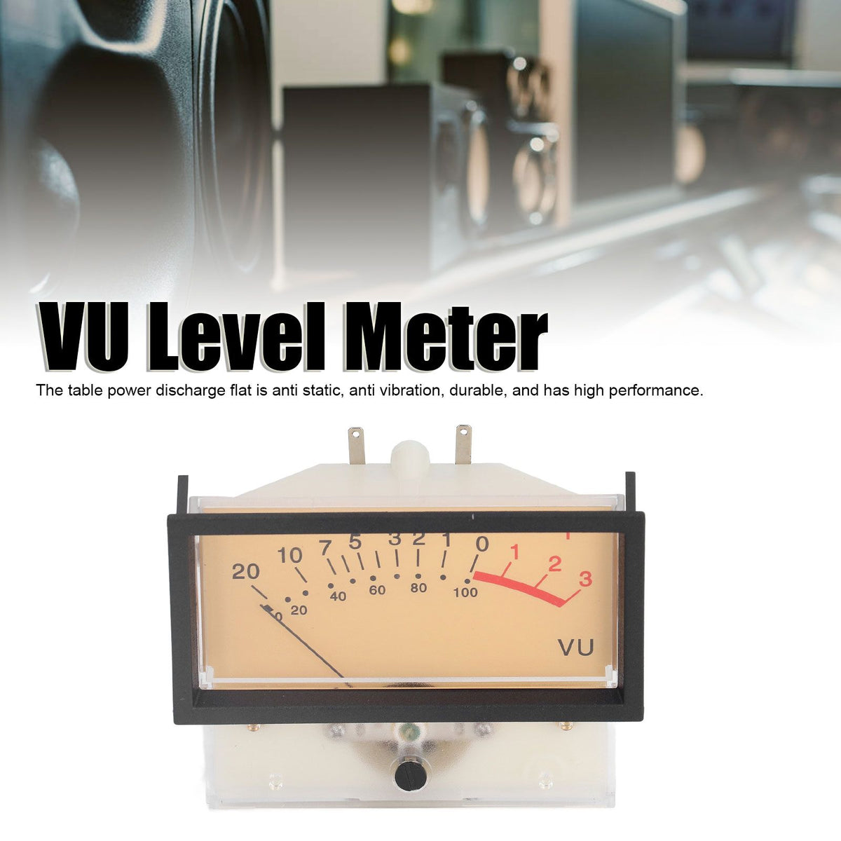 VU Meter Head Tube Amplifier 40mA High Internal Resistance High Accuracy Table Power Discharge Flat 12V