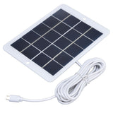 Outdoor 3W 5V Polysilicon Solar Panel Cell DIY Solar Charger Generator for Mobile Phonre - Low Angle