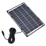 DC5521 Output 6W 12V Solar Panel DIY Solar Charger Polysilicon Tablet Generator for Lamp - Close-Up Angle