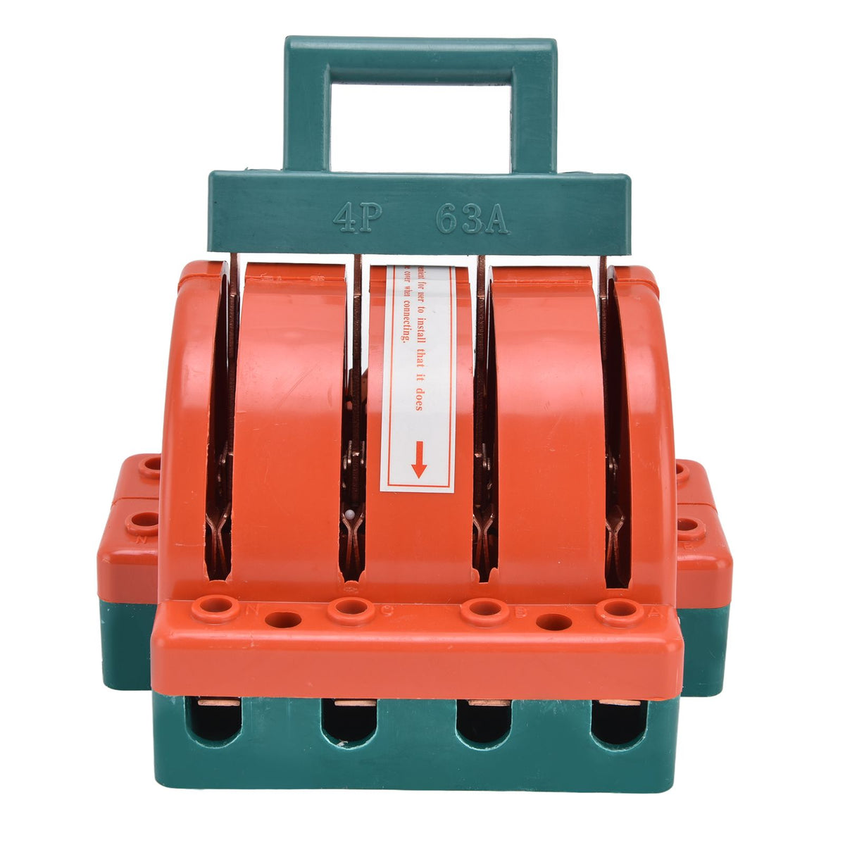 4P 63A 380V Disconnect Knife Switch Double Throw Knife Safety Disconnect Switch for Industrial Enterprises