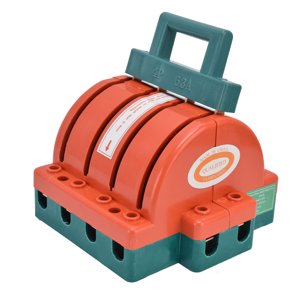 4P 63A 380V Disconnect Knife Switch Double Throw Knife Safety Disconnect Switch for Industrial Enterprises