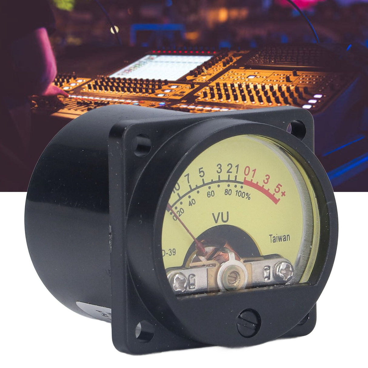 VU Meter Vibration Static Proof Amplifier Volume Level Meter with Backlight for Recording Studio Home Speaker 50mA 12V
