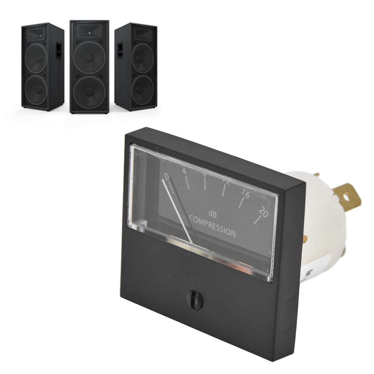 VU Meter High Accuracy Small Lightweight Clear Display Antistatic LED Volume Meter for DIY Recording Studio Home