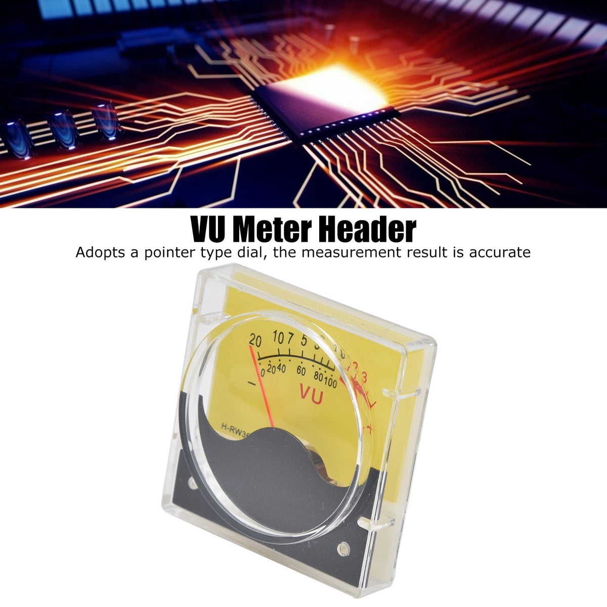 TSR36W Pointer Type VU Meter 500uA High Accuracy DB VU Meter Header for Household