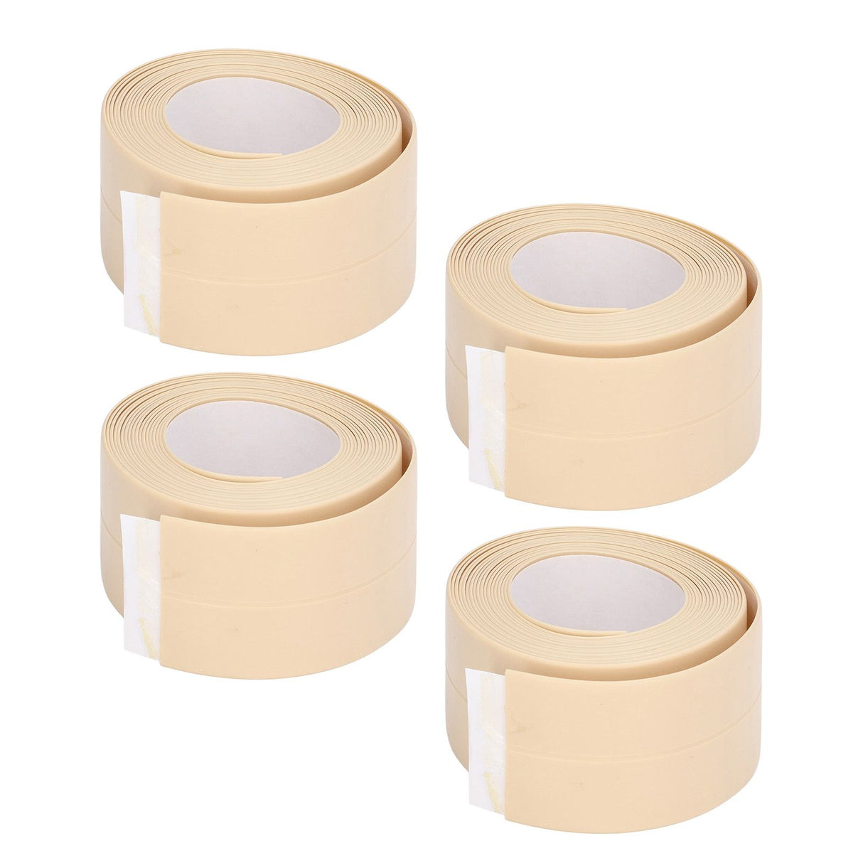 4Pcs Kitchen Sealant Strip PVC Waterproof Self Adhesive Sealing Tape for Bathroom Sink
