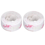 2Pcs Waterproof Tape Self Adhesive PVC Sealing Caulking Strip for Kitchen Bathroom 3.2 Meter