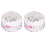 2Pcs Waterproof Tape Self Adhesive PVC Sealing Caulking Strip for Kitchen Bathroom 3.2 Meter