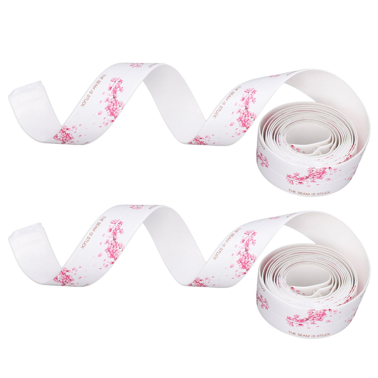 2Pcs Waterproof Tape Self Adhesive PVC Sealing Caulking Strip for Kitchen Bathroom 3.2 Meter