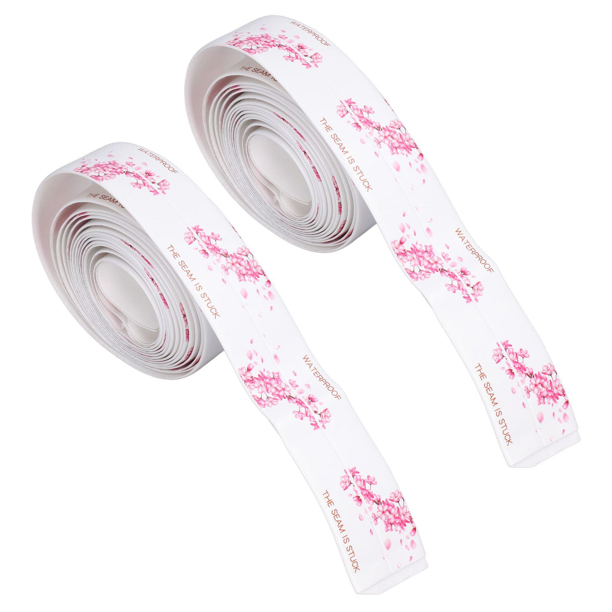2Pcs Waterproof Tape Self Adhesive PVC Sealing Caulking Strip for Kitchen Bathroom 3.2 Meter