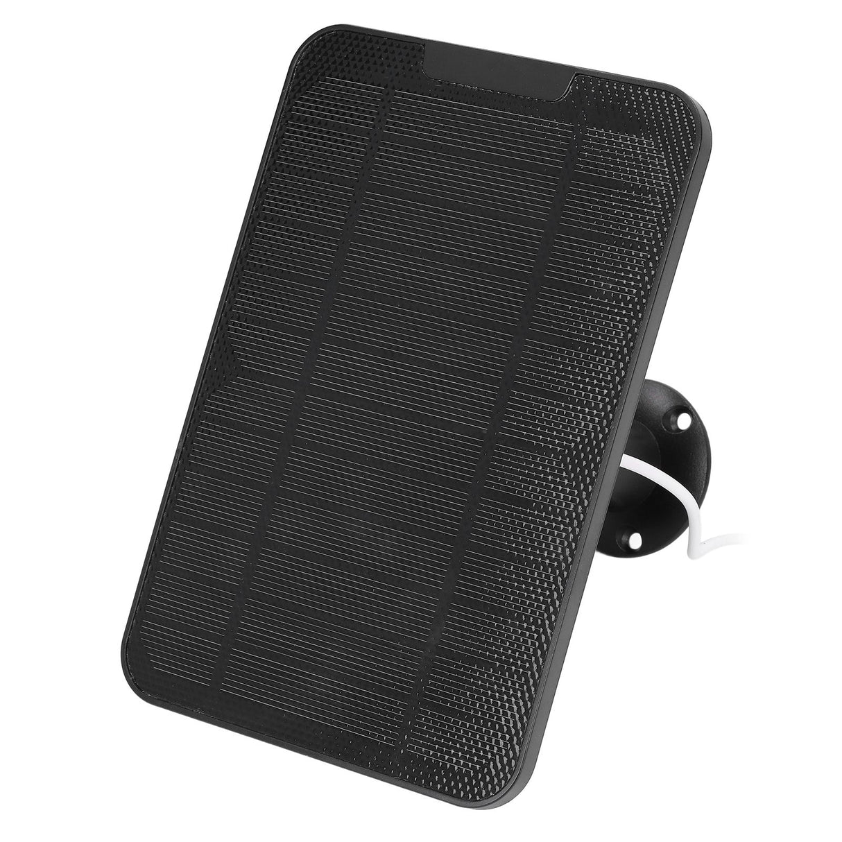 Solar Expansion Panel Weatherproof Portable Solar Power Supply with Adjustable Bracket for Security Camera 4W 6VBlack