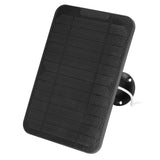 Solar Expansion Panel Weatherproof Portable Solar Power Supply with Adjustable Bracket for Security Camera 4W 6VBlack