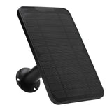 Solar Expansion Panel Weatherproof Portable Solar Power Supply with Adjustable Bracket for Security Camera 4W 6VBlack - Top-Down View