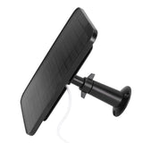 Solar Expansion Panel Weatherproof Portable Solar Power Supply with Adjustable Bracket for Security Camera 4W 6VBlack