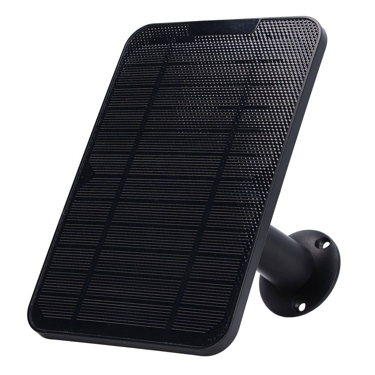 Solar Expansion Panel Weatherproof Portable Solar Power Supply with Adjustable Bracket for Security Camera 4W 6VBlack