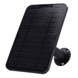 Solar Expansion Panel Weatherproof Portable Solar Power Supply with Adjustable Bracket for Security Camera 4W 6VBlack - Close-Up Angle