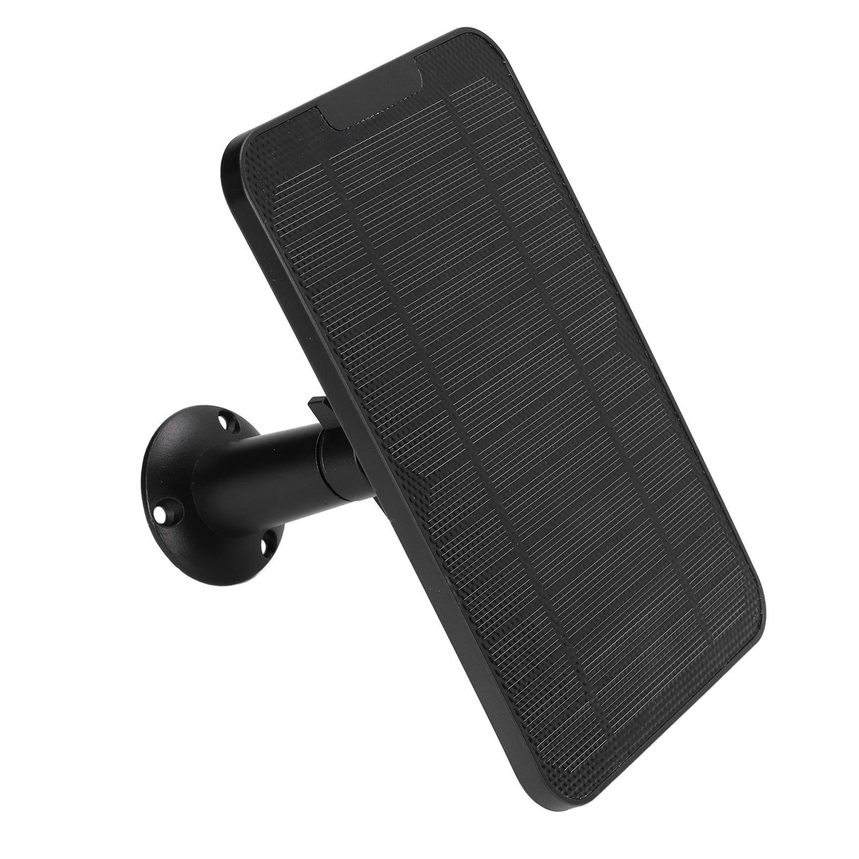 Solar Expansion Panel Weatherproof Portable Solar Power Supply with Adjustable Bracket for Security Camera 4W 6VBlack
