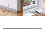 Weather Stripping Gray Elastic Durable Convenient Practical Easy Replaceable Waterproof Reliable Door Sealers - Extra Image