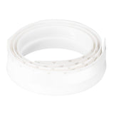 Door Soundproofing 28mm/1.1in Round Hole Silicone Protective Durable Replaceable Lightweight Sealer Strip for RoomWhite