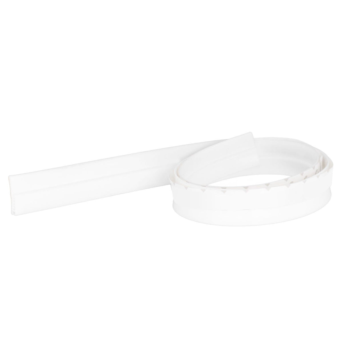Door Soundproofing 28mm/1.1in Round Hole Silicone Protective Durable Replaceable Lightweight Sealer Strip for RoomWhite