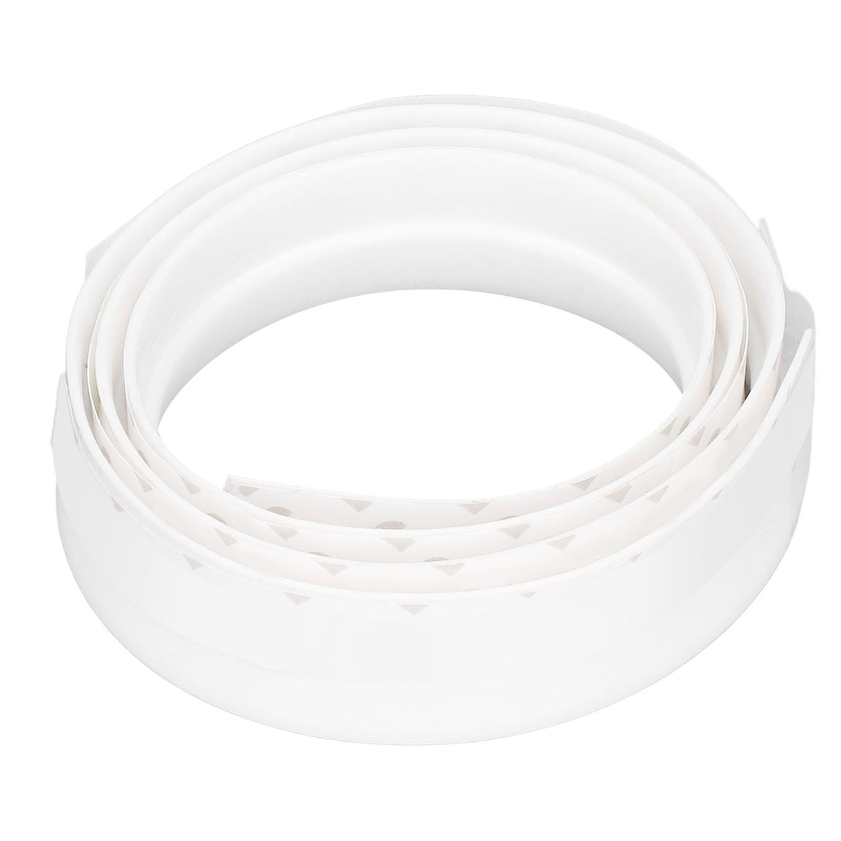 Door Soundproofing 28mm/1.1in Round Hole Silicone Protective Durable Replaceable Lightweight Sealer Strip for RoomWhite