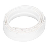 Door Soundproofing 28mm/1.1in Round Hole Silicone Protective Durable Replaceable Lightweight Sealer Strip for RoomWhite
