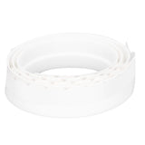 Door Soundproofing 28mm/1.1in Round Hole Silicone Protective Durable Replaceable Lightweight Sealer Strip for RoomWhite