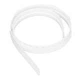 Door Soundproofing 28mm/1.1in Round Hole Silicone Protective Durable Replaceable Lightweight Sealer Strip for RoomWhite
