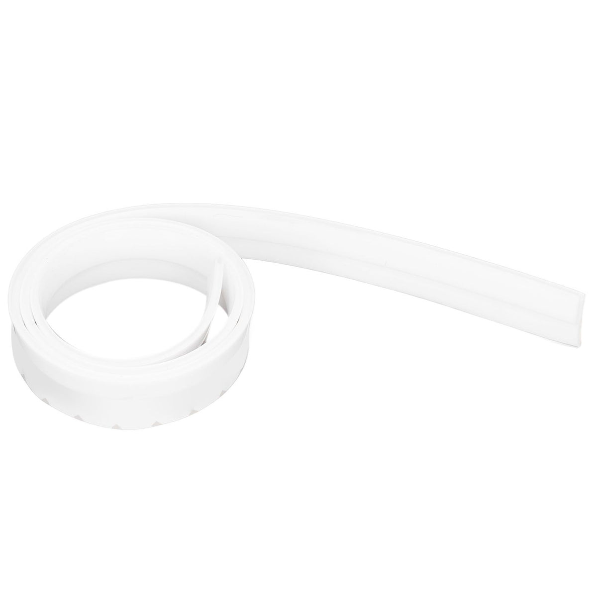 Door Soundproofing 28mm/1.1in Round Hole Silicone Protective Durable Replaceable Lightweight Sealer Strip for RoomWhite