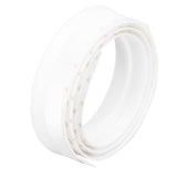 Door Soundproofing 28mm/1.1in Round Hole Silicone Protective Durable Replaceable Lightweight Sealer Strip for RoomWhite